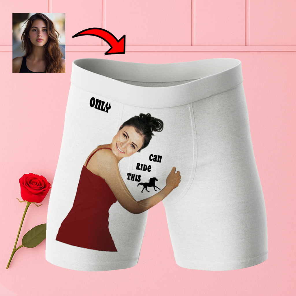 Bokserki ze zdjęciem dziewczyny Ride