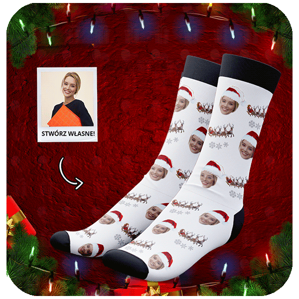 Świąteczne Skarpetki Renifer
