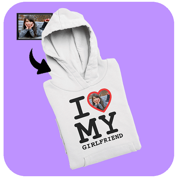 Bluza I Love My Girlfriend w Serce - obrazek 3