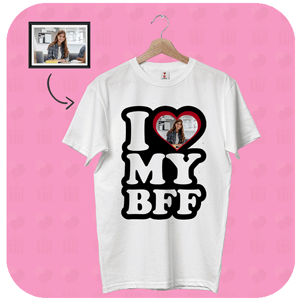 Personalizowana Koszulka I Love My Bestfriend