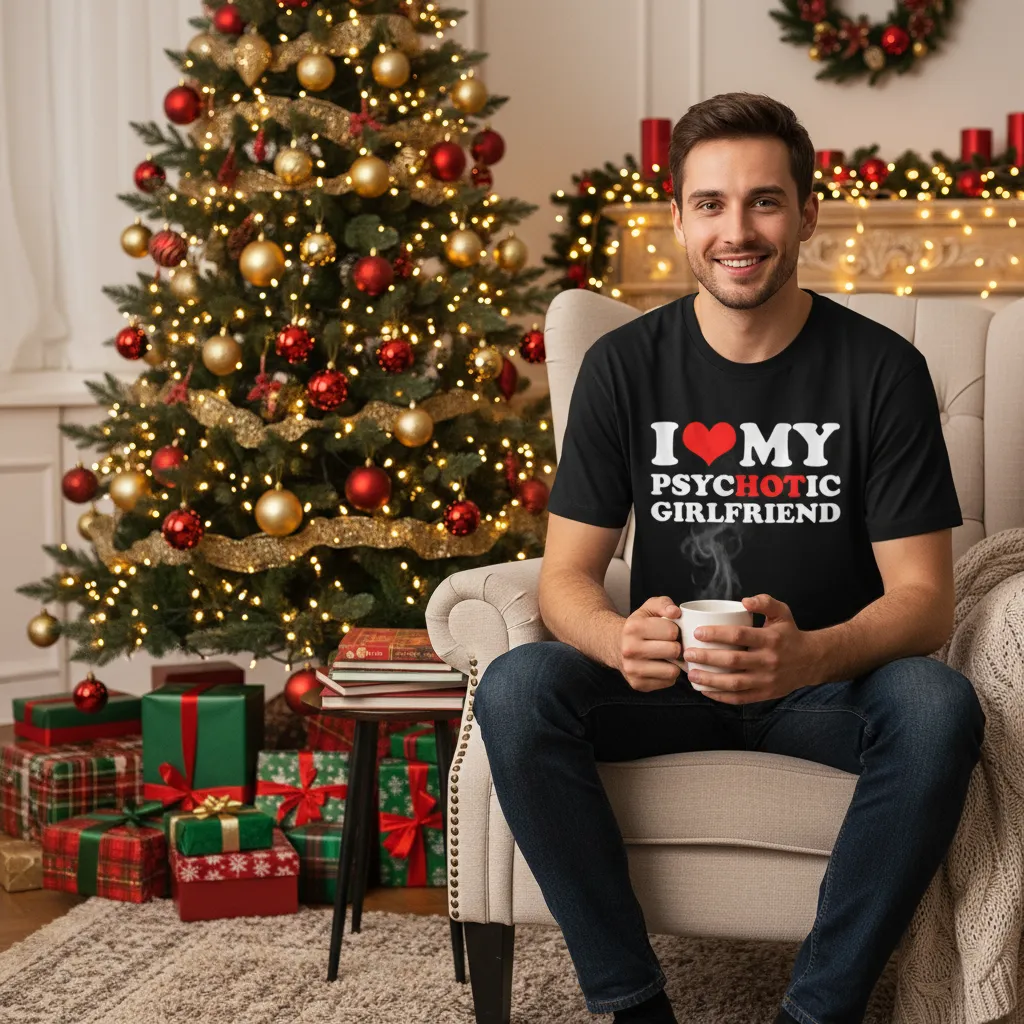 Koszulka I Love My Psychotic Girlfriend - obrazek 4