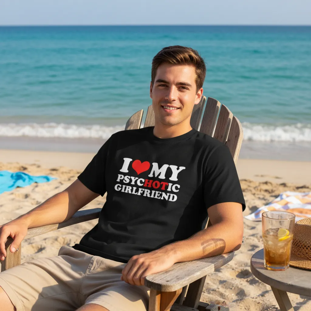 Koszulka I Love My Psychotic Girlfriend - obrazek 3
