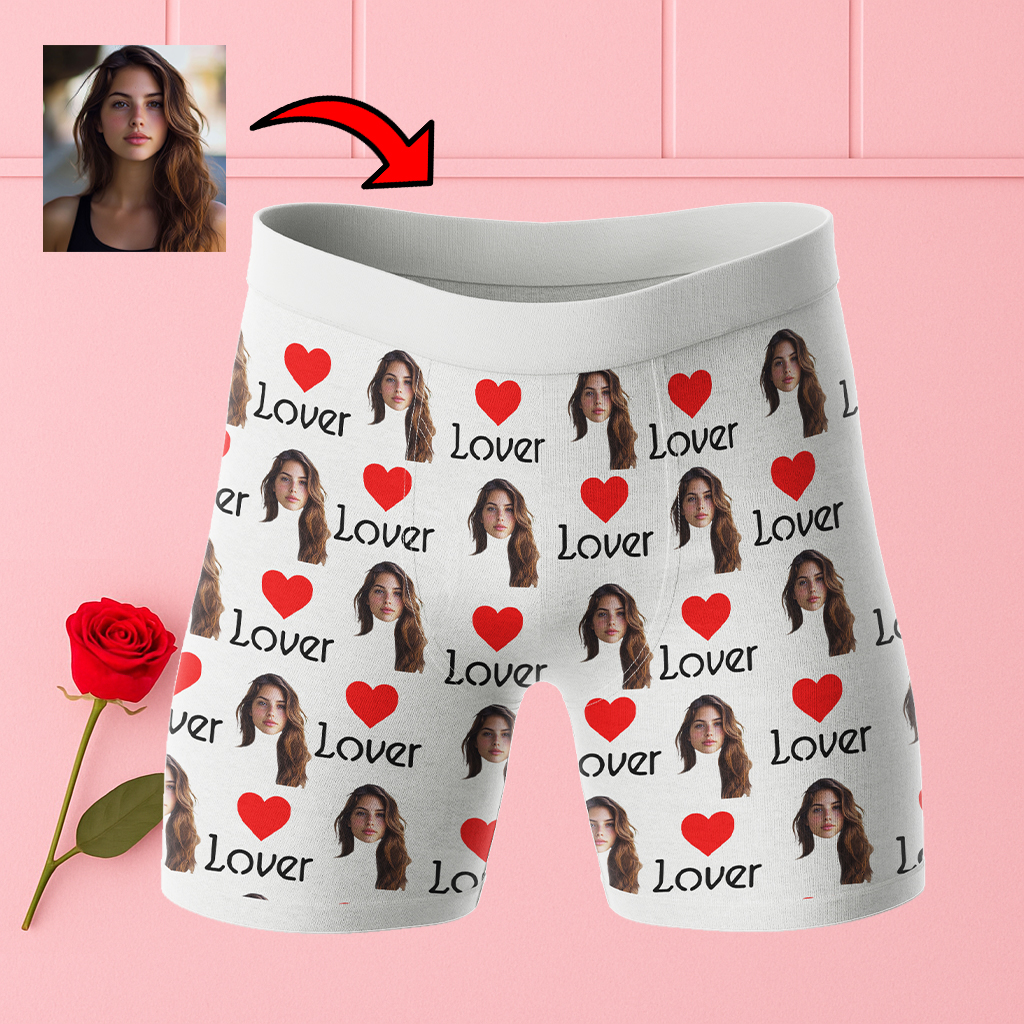 Personalizowane Bokserki z Twarzą Lover