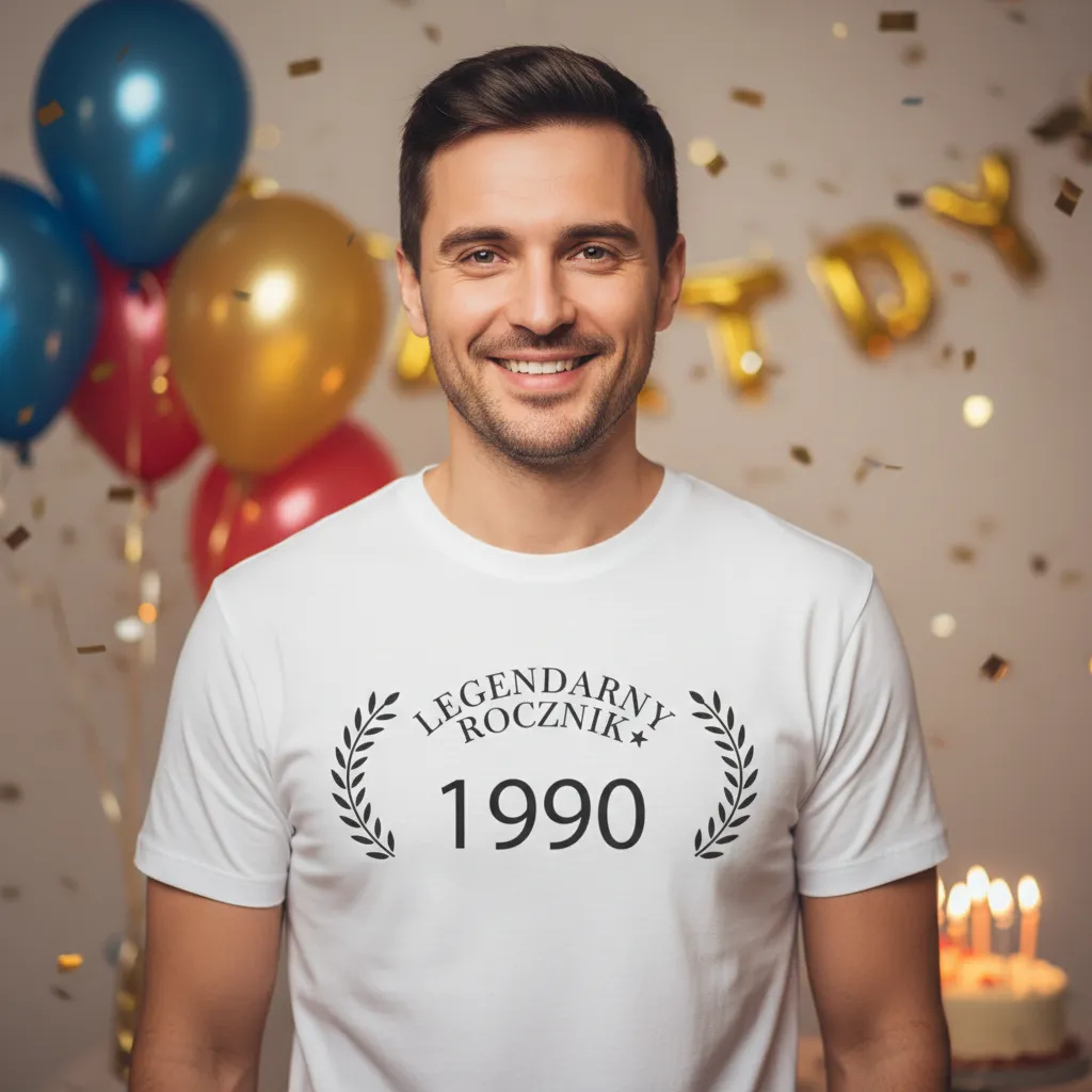 Koszulka Legendarny Rocznik Twoja liczba - obrazek 2