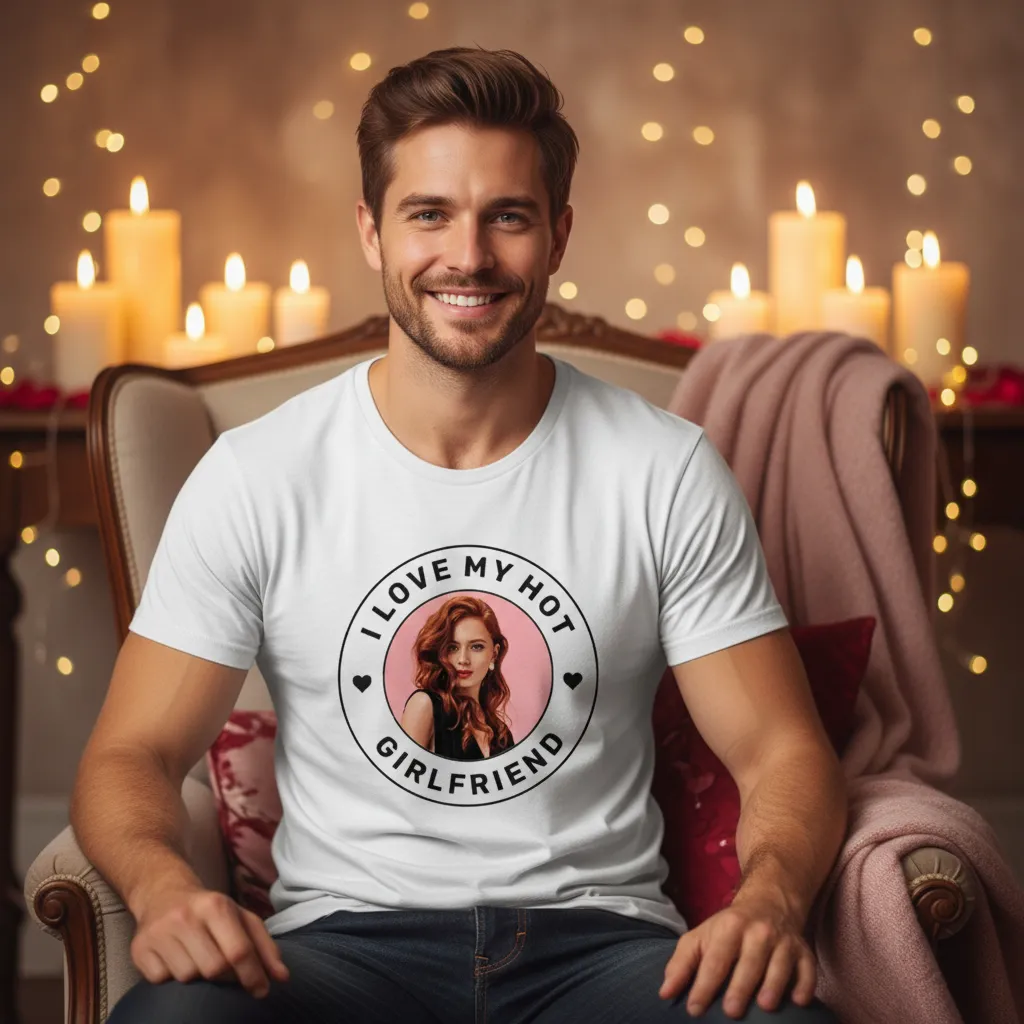 Koszulka I Love My Hot Girlfriend - obrazek 3
