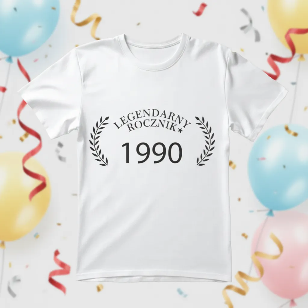 Koszulka Legendarny Rocznik Twoja liczba - obrazek 3