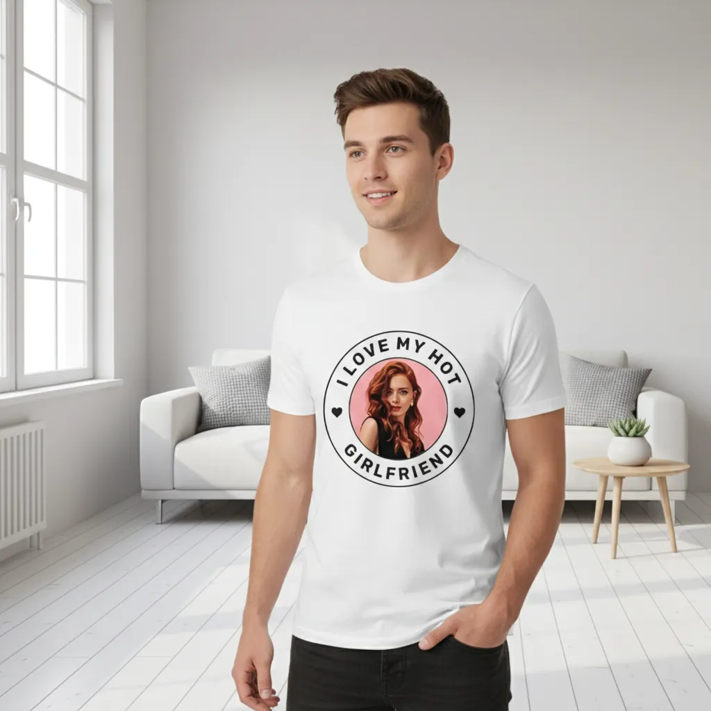 Koszulka I Love My Hot Girlfriend - obrazek 2