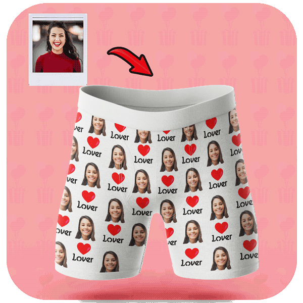 Personalizowane Bokserki z Twarzą Lover