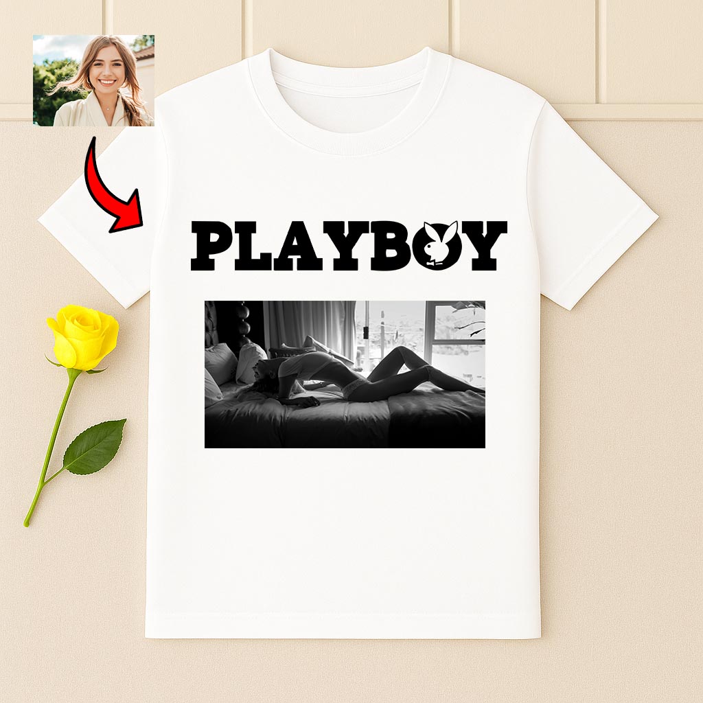 Koszulka Playboy z Twoim zdjęciem