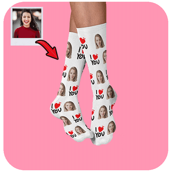 Skarpetki z Twarzą I Love You