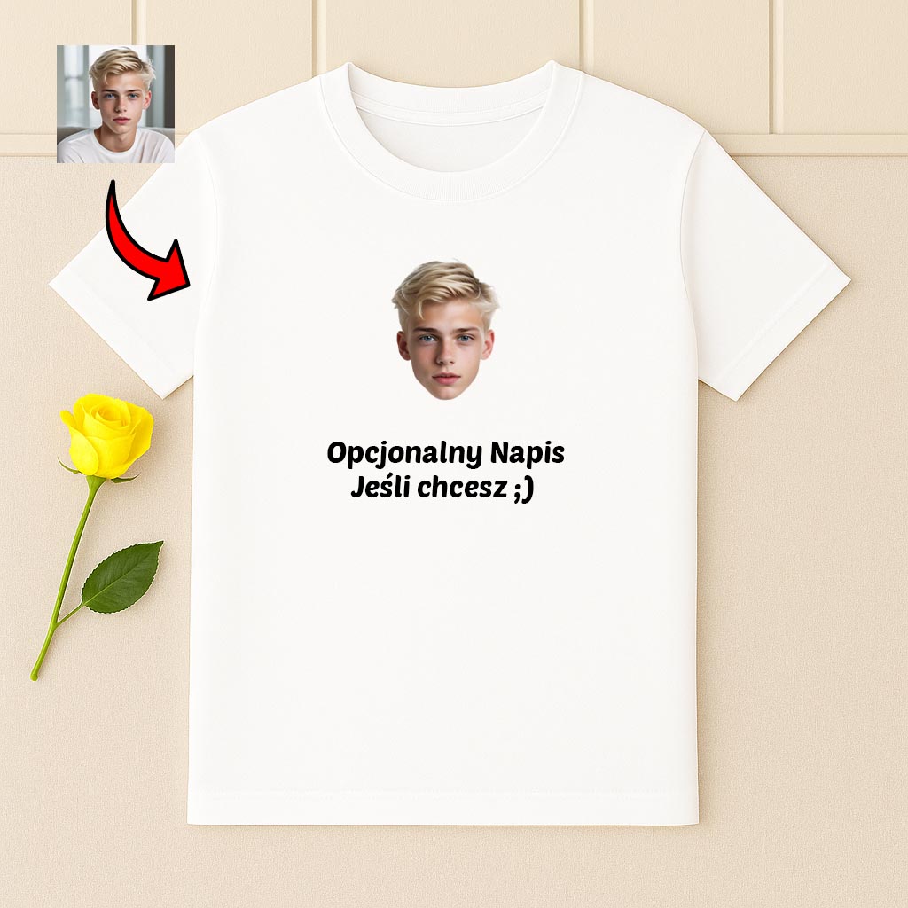 Personalizowana koszulka z Twoją twarzą ze zdjęciem