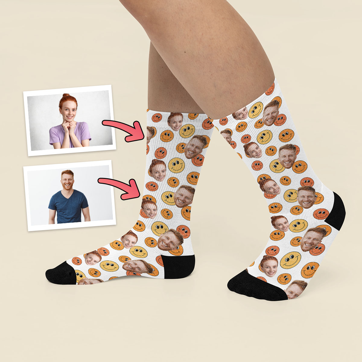 Kolorowe Skarpetki Radosne Emotki - obrazek 2