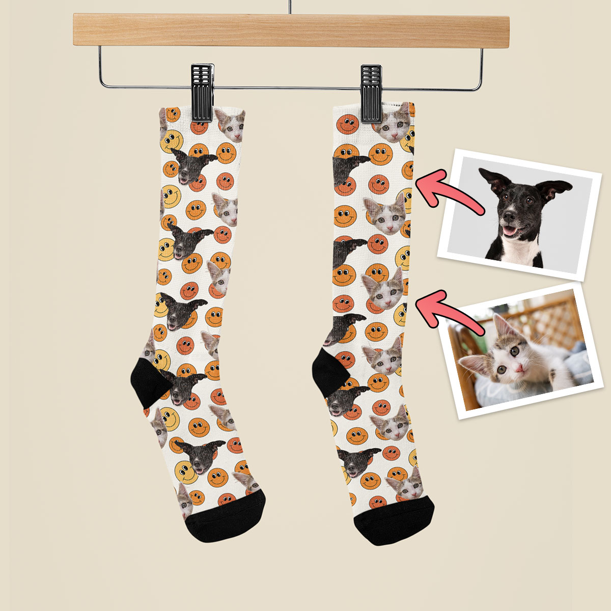 Kolorowe Skarpetki Radosne Emotki - obrazek 3