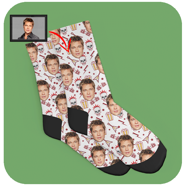 Skarpetki ze Zdjęciem Rock