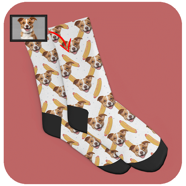 Zabawne Skarpetki Hot Dog