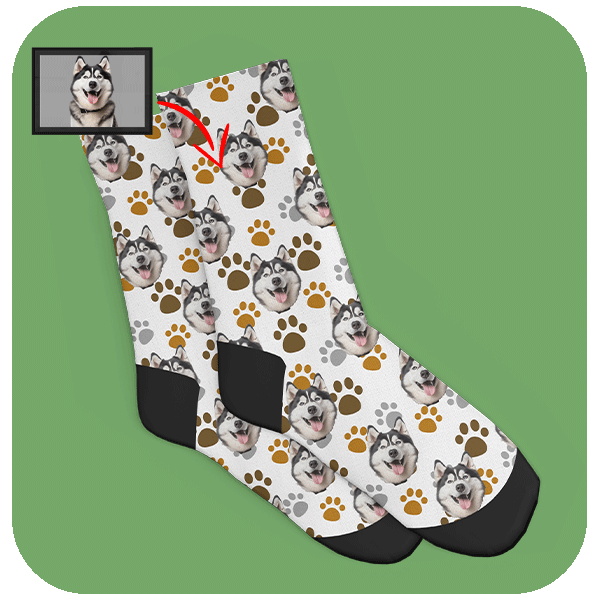 Śmieszne skarpetki z Pupilem Personalizowane