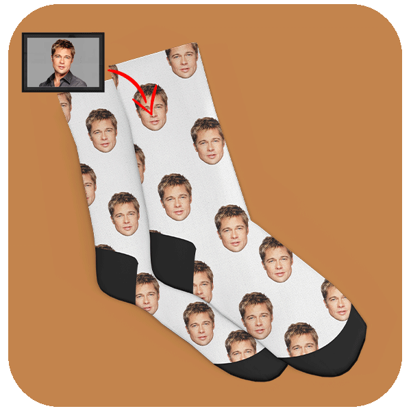 Skarpetki z Twarzą ze zdjęcia