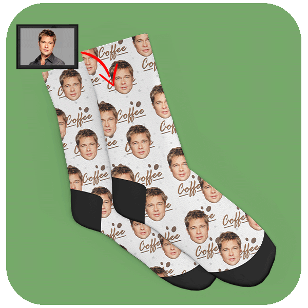 Personalizowane Skarpetki Kawowe ze Zdjęciem