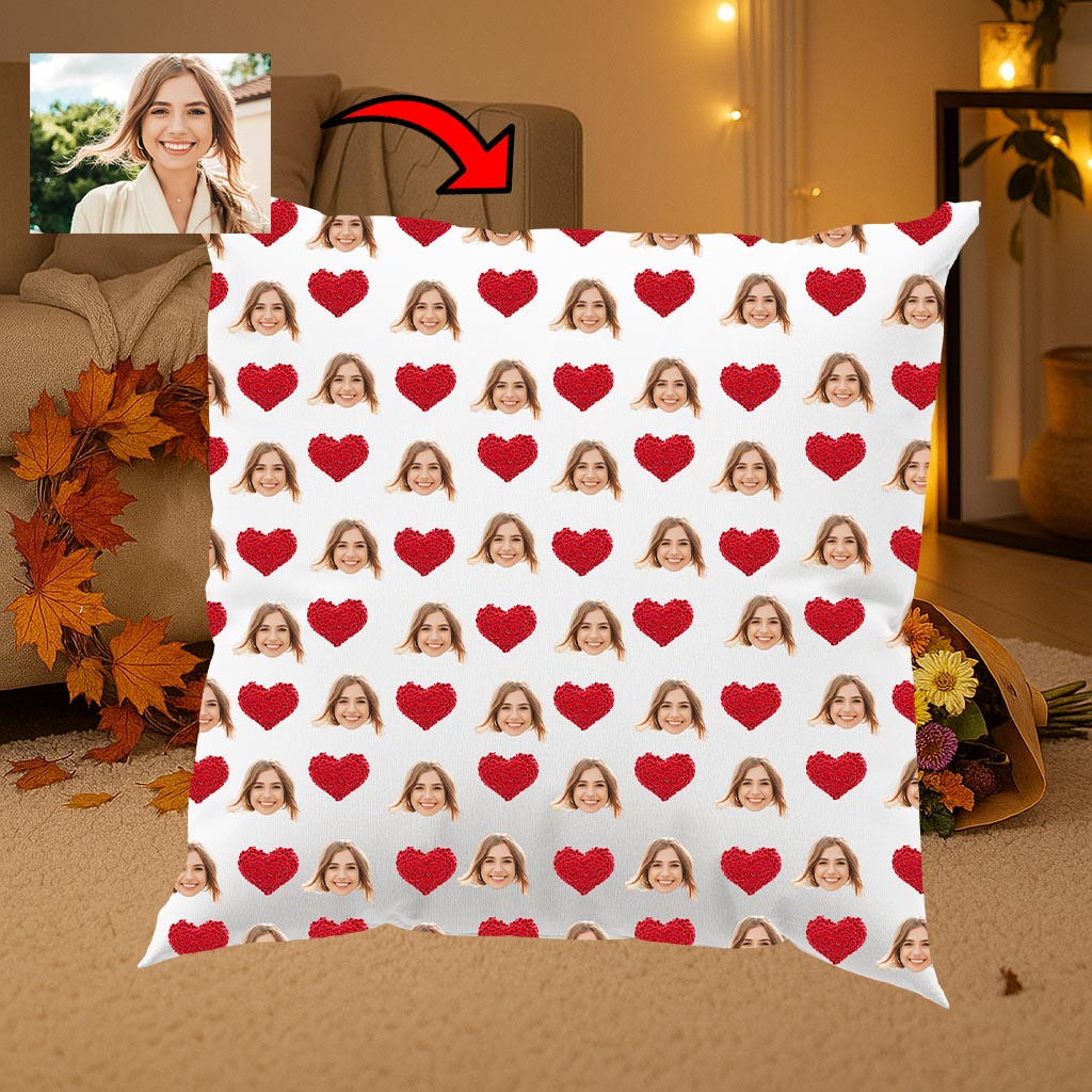 Poduszka ze zdjęciem Serca