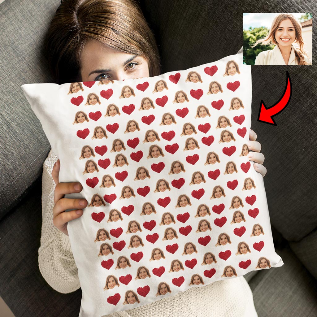 Poduszka ze zdjęciem Serca