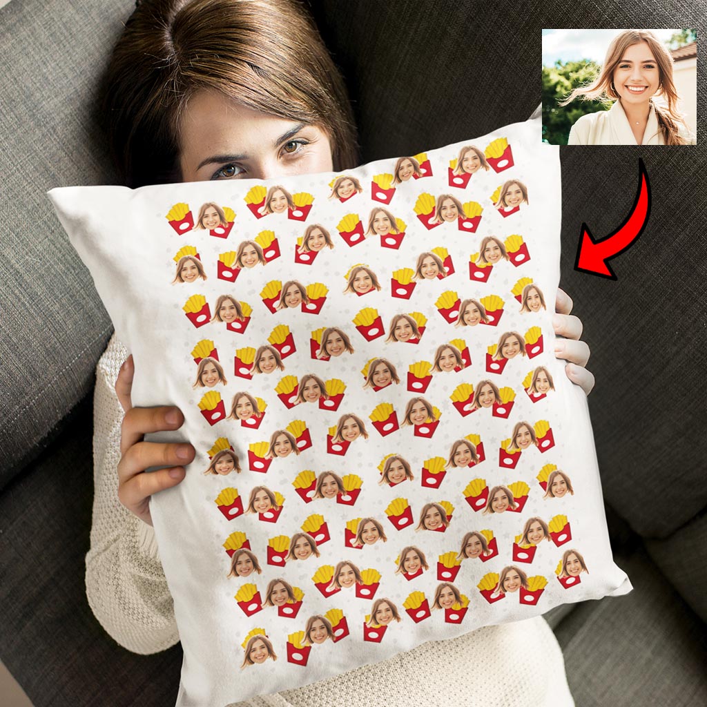 Poduszka z nadrukiem Frytki