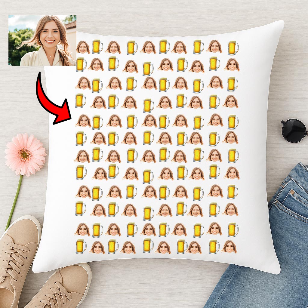 Poduszka ze zdjęciem Piwo