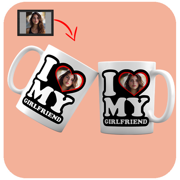 Kubek z Twoim zdjęciem - I Love My Girlfriend 