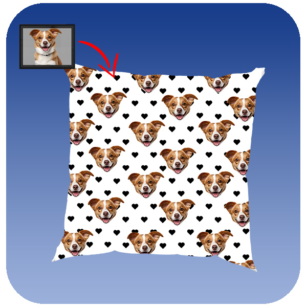 Poduszka ze Zdjęciem - Czarne Serca