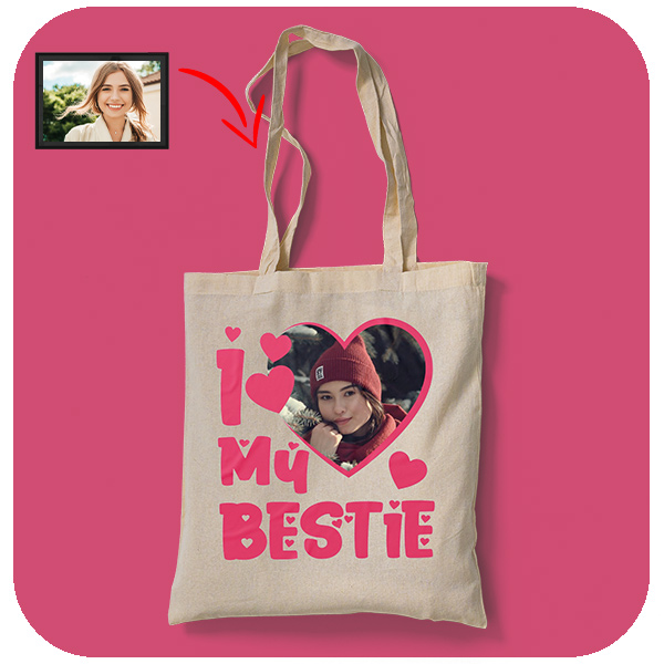 Torba z nadrukiem Love my Bestie