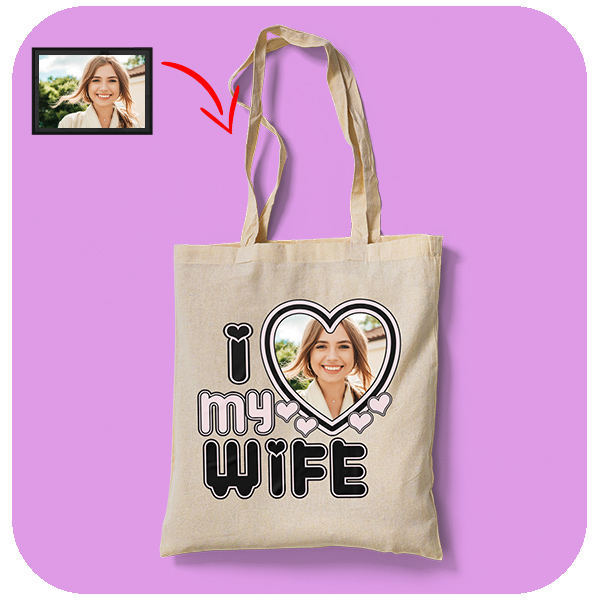 Torba z nadrukiem Love My Wife