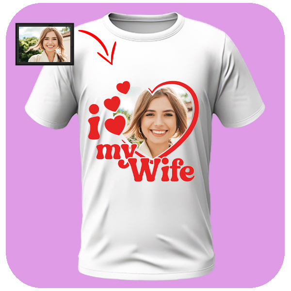 Koszulka z Nadrukiem I Love My Wife