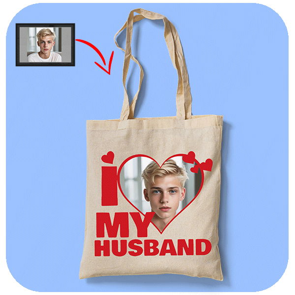 Torba I Love My Husband ze zdjęciem